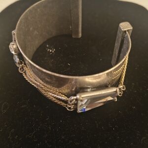Elegant Silver and Gold Bracelet